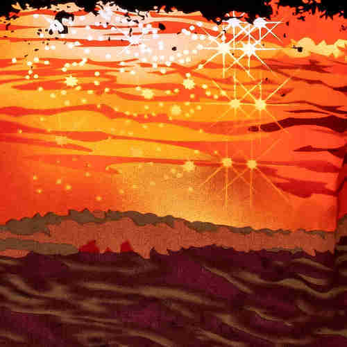 Hawaiihemd "Red Sunset" - Größe M + 4XL