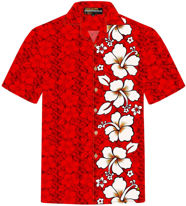 Hawaiihemd "Classic Red" - Größe 3XL