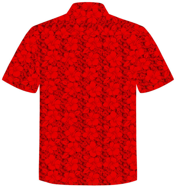 Hawaiihemd "Classic Red" - Größe 2XL - 6XL