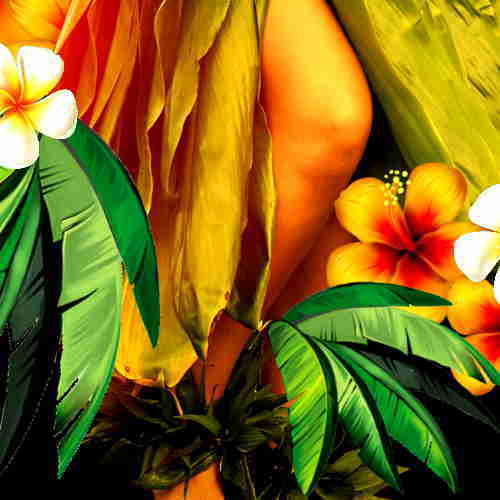 Hawaiihemd "Hawaiian Beauty" - Größe M - 6XL