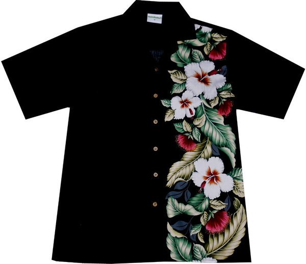 Einzelstück ! Hawaiihemd "Classic Black" - Größe M