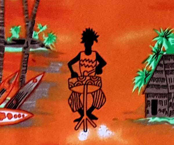 "Hawaiian Island (orange)" inkl. Shorts - für Kinder von 1-8