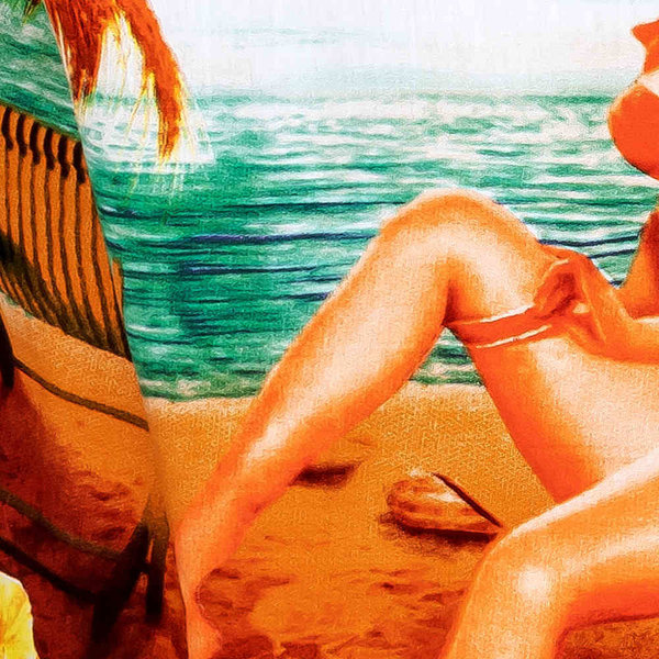 Hawaiihemd "Beach Girl" - Größe M - 6XL