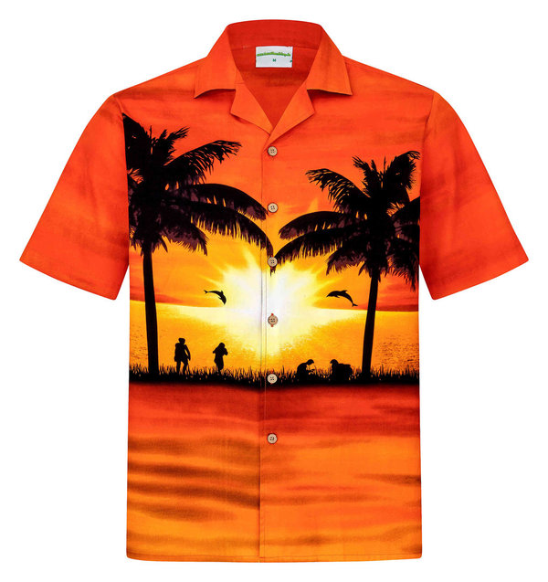 Hawaiihemd "Sun of Hawaii" - Größe 3XL + 6XL