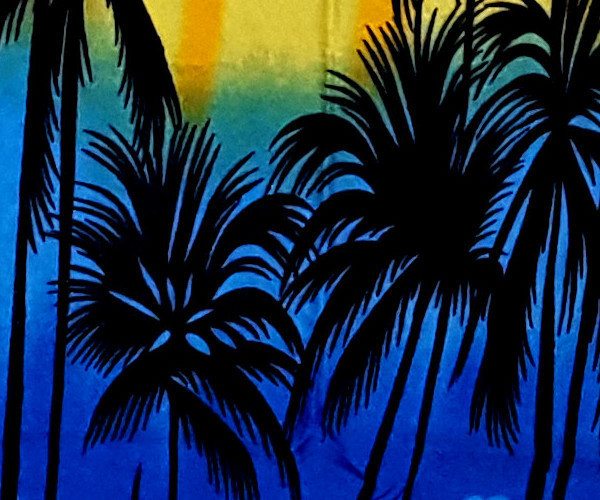 Hawaiihemd "Hawaiian Paradise (orange)" - Größe S - 6XL