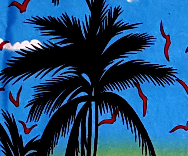 Hawaiihemd "Hawaiian Paradise (blue)" - Größe S - 6XL