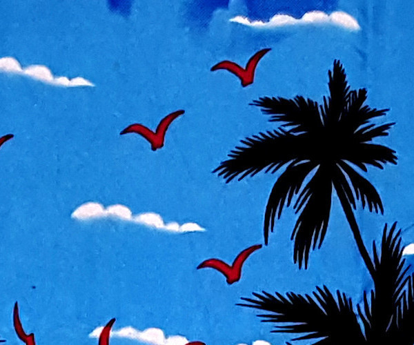 Hawaiihemd "Hawaiian Paradise (blue)" - Größe S - 6XL