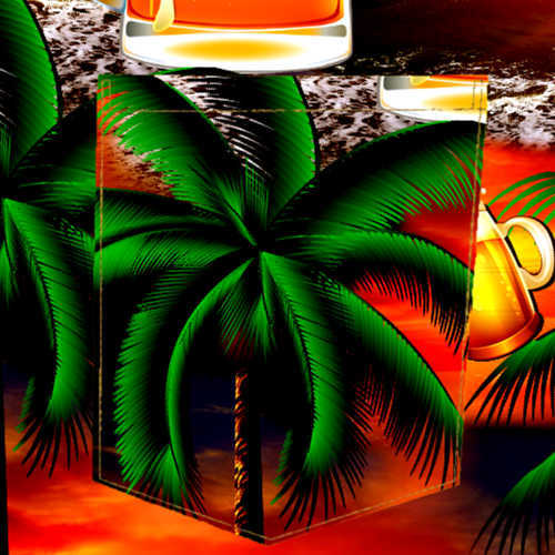 Hawaiihemd "Beer in Paradise" - Größe S - 8XL