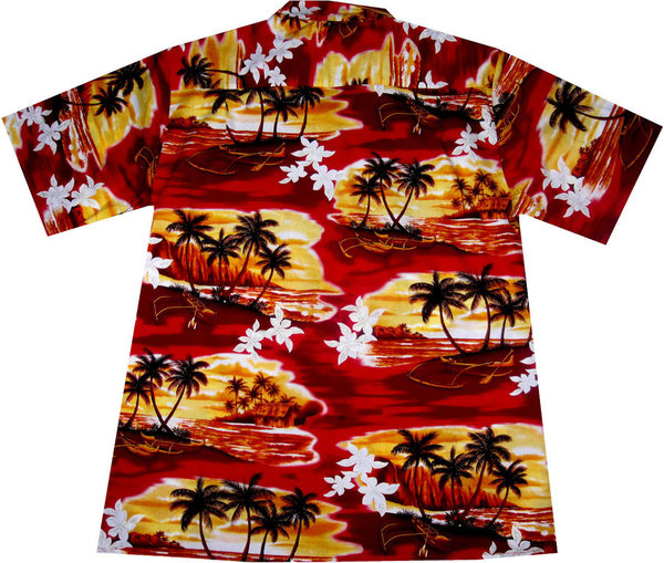 Hawaiihemd "Sunset in Paradise" - Größe M - 3XL