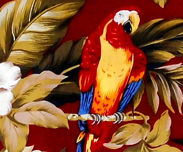Hawaiihemd "Hawaiian Parrots (red)" - Größe 3XL