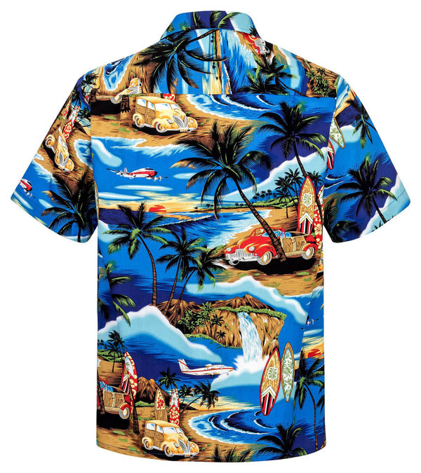 Hawaiihemd "Beach Time" - Größe S - 8XL
