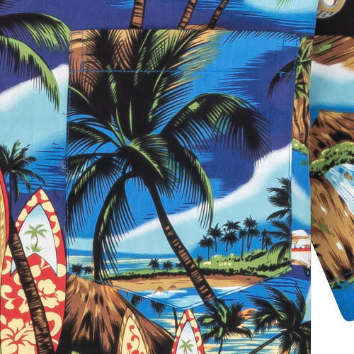 Hawaiihemd "Beach Time" - Größe S - 6XL