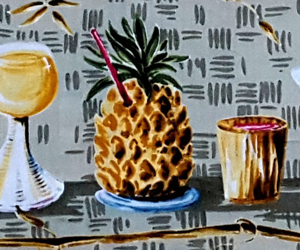 "Hawaiian Cocktails (grey)" - S + 2XL - Original Made in Hawaii