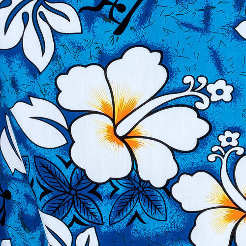 Hawaiihemd "Classic Flowers (blue)" - Größe 2XL - 8XL