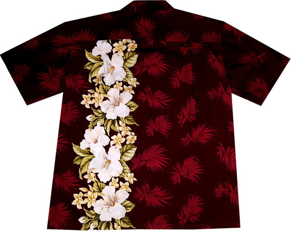 "Flowerful Hawaii (red)" - Größe S - Original Made in Hawaii