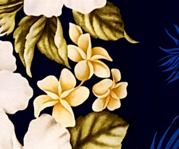 "Flowerful Hawaii (blue)" - S - Original Made in Hawaii