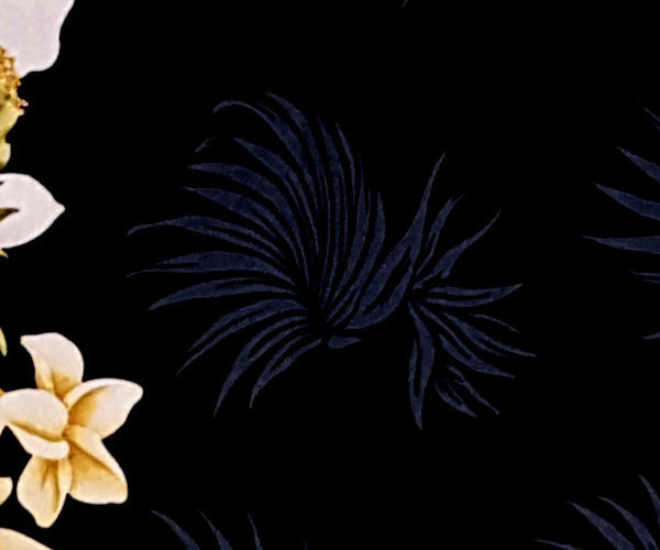 "Flowerful Hawaii (black)" - Größe S - Original Made in Hawaii