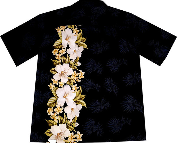"Flowerful Hawaii (black)" - Größe S - Original Made in Hawaii