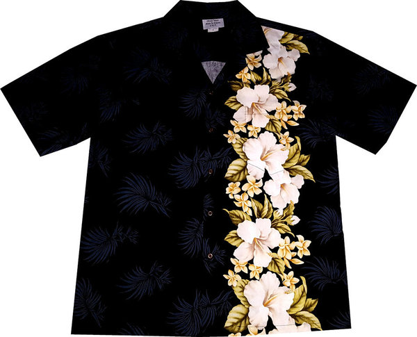 "Flowerful Hawaii (black)" - S - L - Original Made in Hawaii