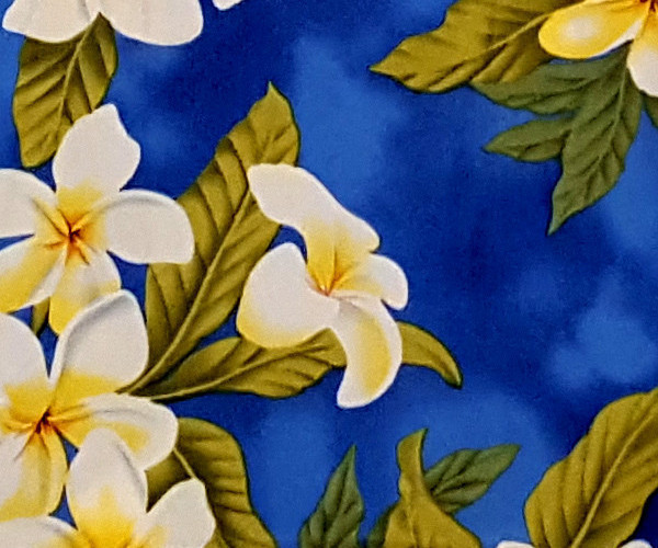 Hawaiihemd "Summer Flowers (blue)" - Größe M - 6XL