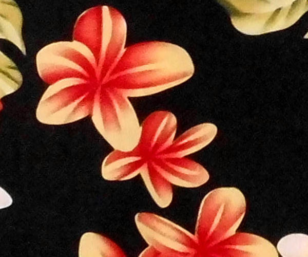 Hawaiihemd "Summer Flowers (black)" - Größe L - 4XL