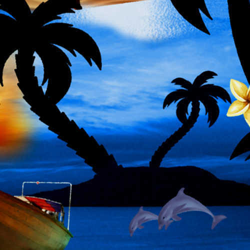 Hawaiihemd "Paradise Day" - Größe S - 8XL