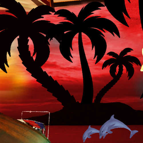 Hawaiihemd "Paradise Evening" - Größe S - 8XL