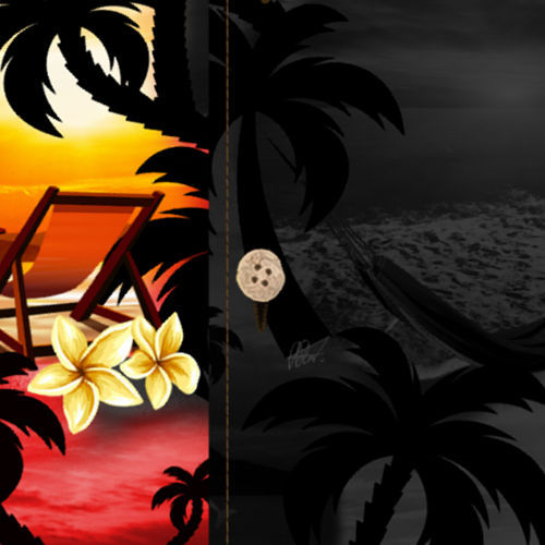 Hawaiihemd "Paradise Night" - Größe S - 8XL
