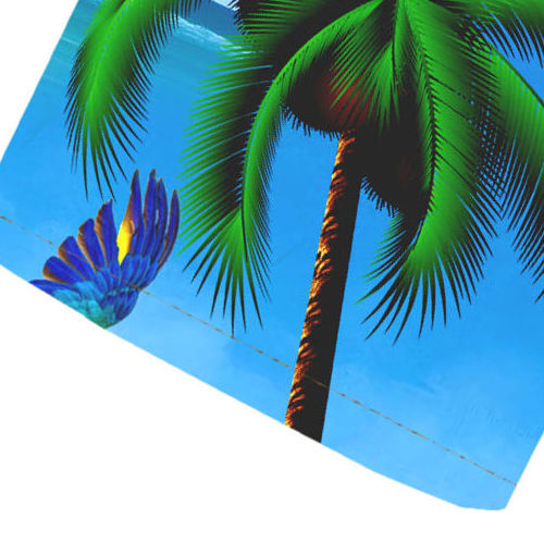 Hawaiihemd "Parrots Island" - Größe S - 8XL