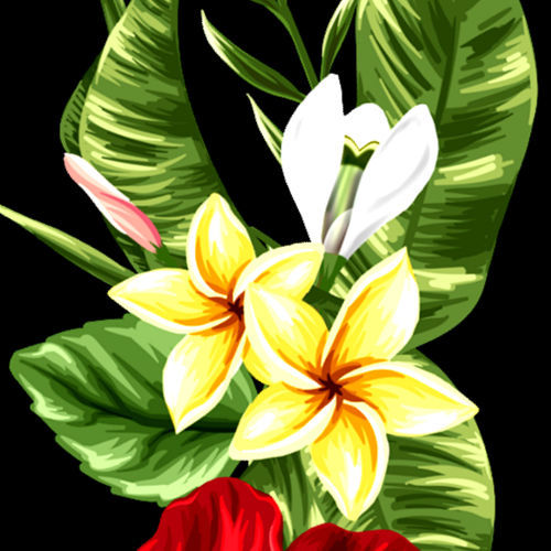 Hawaiihemd "Colourful Flowers" - Größe S - 8XL