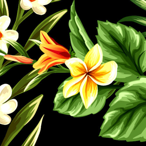 Hawaiihemd "Colourful Flowers" - Größe S - 8XL