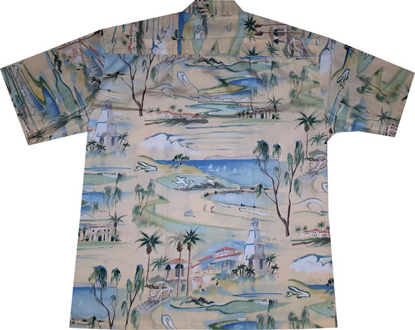 "Golf in Paradise (yellow)" - L - 2XL - Original Made in Hawaii
