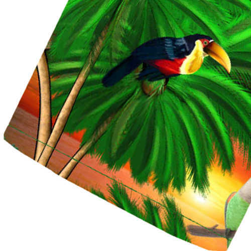 Hawaiihemd "Jungle Parrots" - Größe S - 8XL